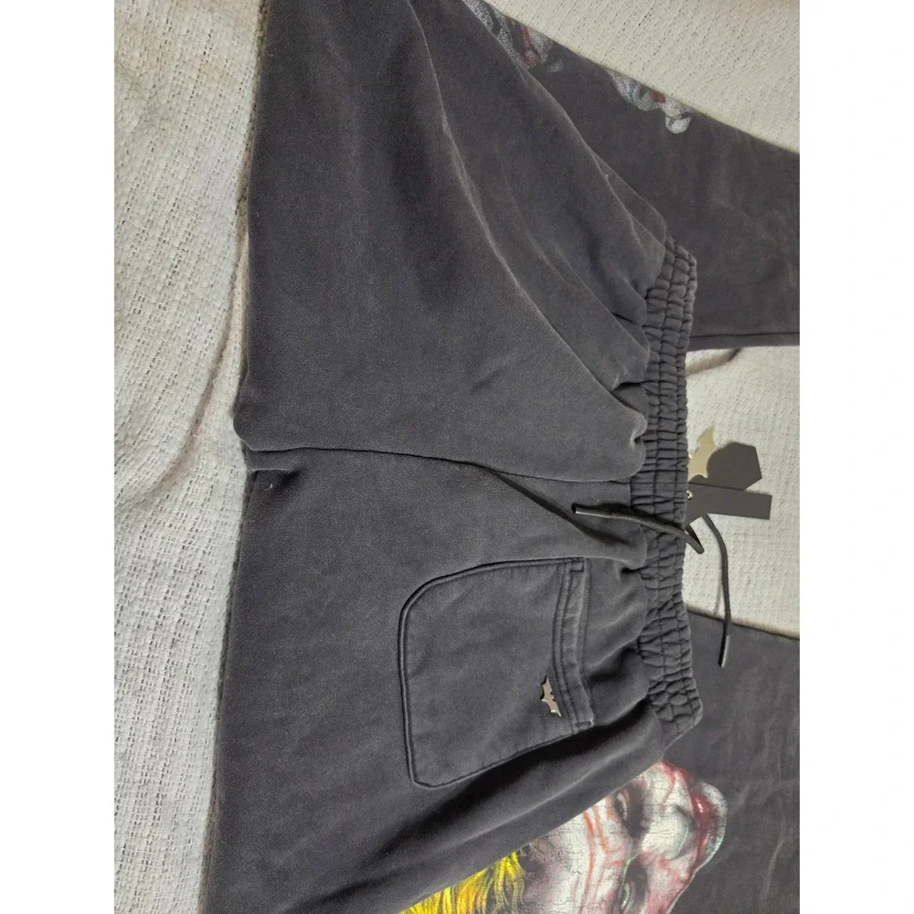 YoungLA x The Dark Knight Joker Sweatpants XXL Washed Black DC Comics Joggers